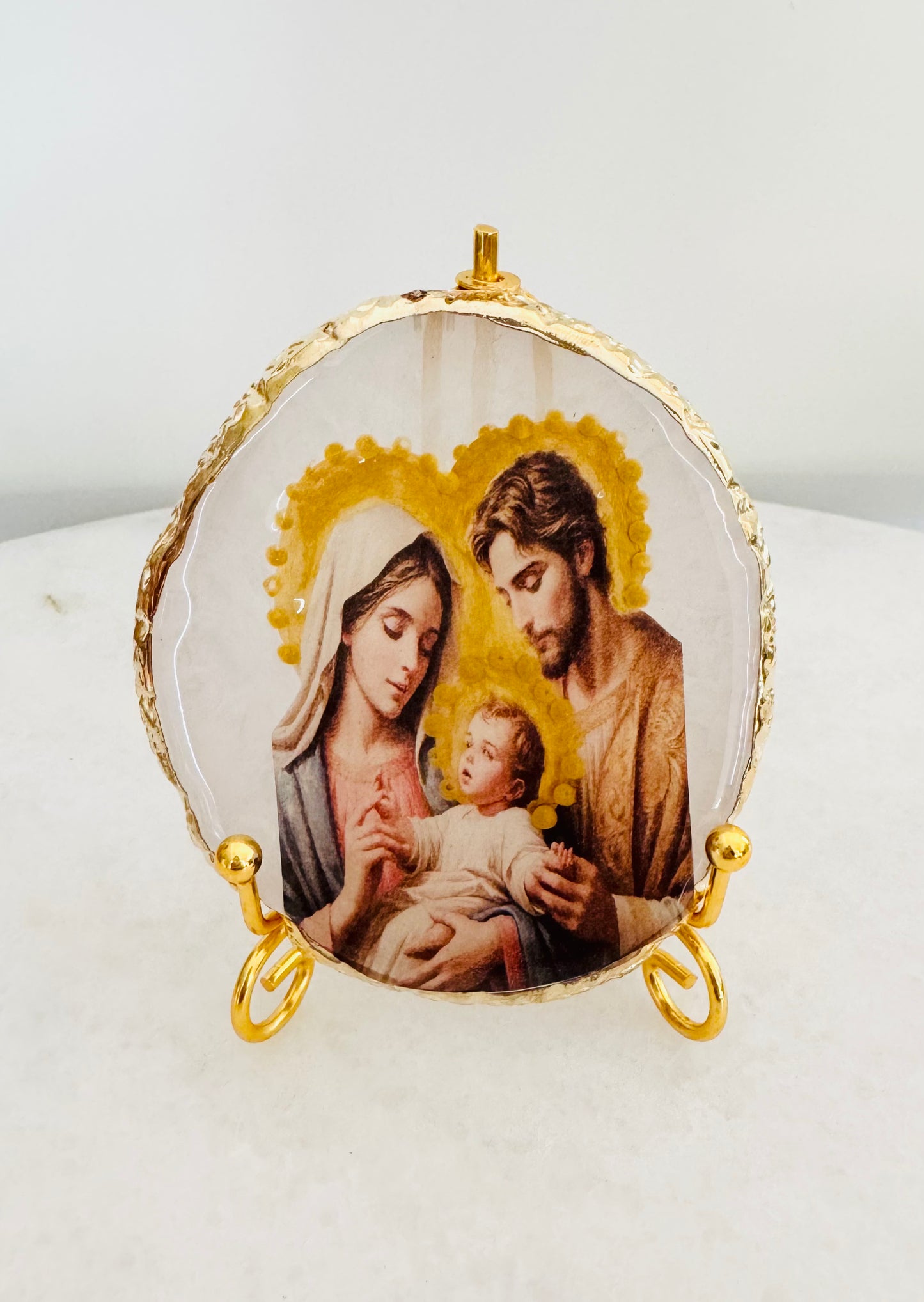 Holy Family Resin Icon