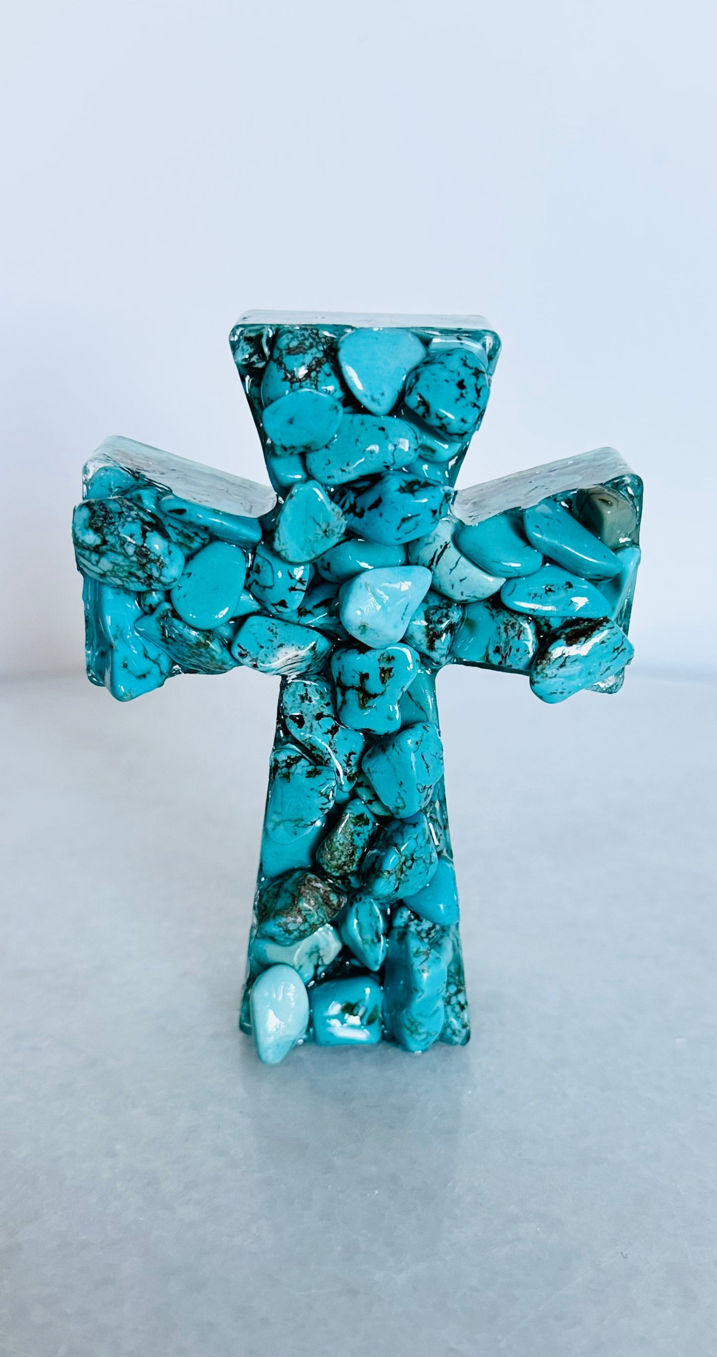 Turquoise Crystal Cross