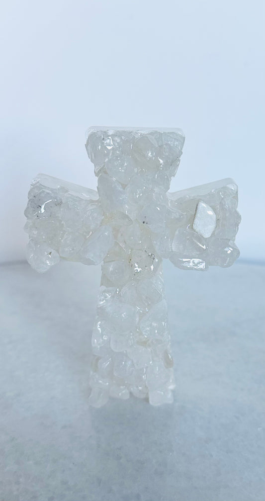 Clear Quartz Crystal Cross